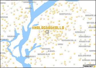 map of Khalagdād Kalla