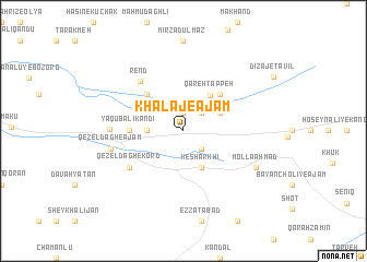 map of Khalaj-e ‘Ajam