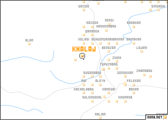 map of Khalaj