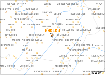 map of Khalaj