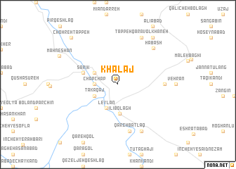 map of Khalaj