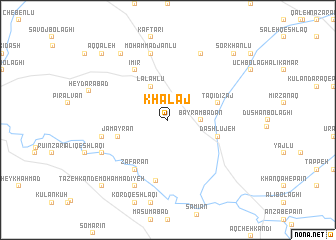 map of Khalaj