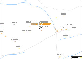 map of Khāla Shahr