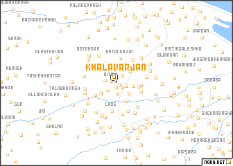 map of Khalavarjān