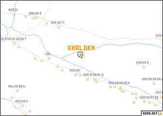 map of Khāl Deh