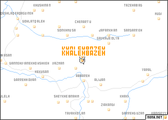 map of Khāleh Bāzeh