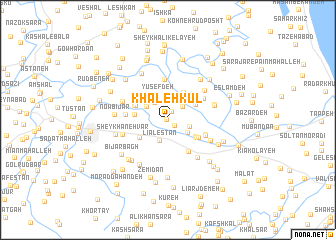 map of Khāleh Kūl