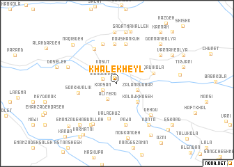 map of Khāl-e Kheyl