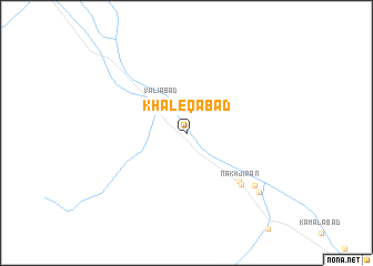 map of Khāleqābad