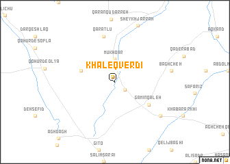 map of Khāleq Verdī