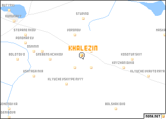 map of Khalezin