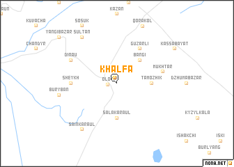 map of Khalʼfa