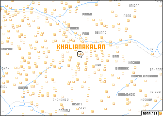 map of Khaliāna Kalān