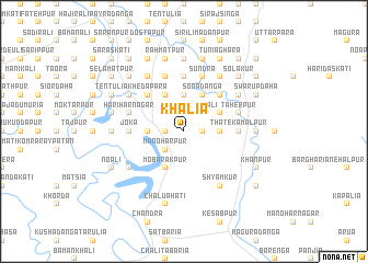 map of Khālia