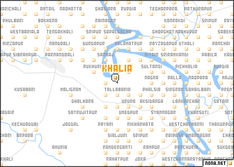 map of Khālia