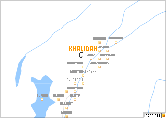 map of Khālidah