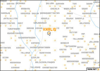map of Khālid