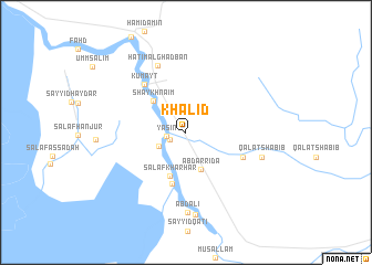 map of Khālid