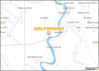 map of Khalīfah Sharīf