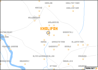 map of Khalīfah