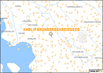 map of Khalifa Muhammad Karīm Dero