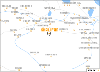 map of Khalīfān