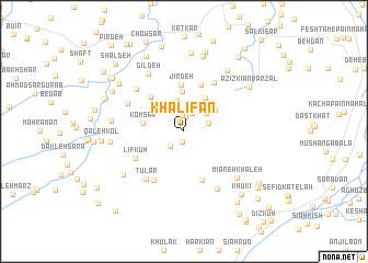 map of Khalīfān