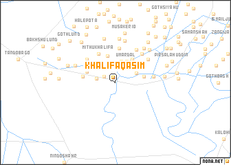 map of Khalifa Qāsim