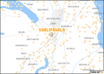 map of Khalifāwāla