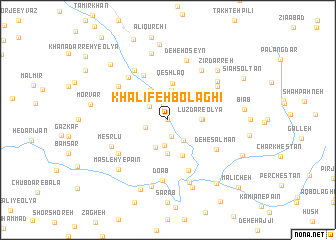 map of Khalīfeh Bolāghī