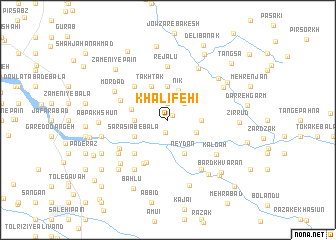 map of Khalīfehʼī