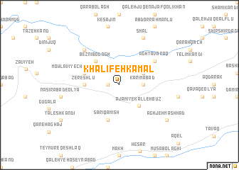 map of Khalīfeh Kamāl