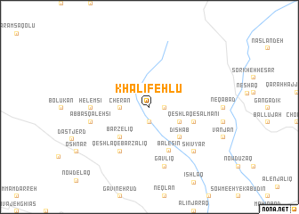 map of Khalīfehlū