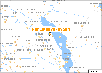 map of Khalīfeh-ye Ḩeydar