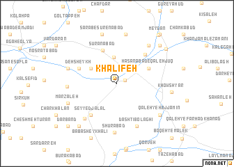 map of Khalīfeh