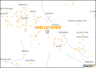 map of Khalījī-ye Pāʼīn