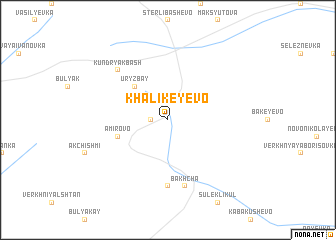 map of Khalikeyevo