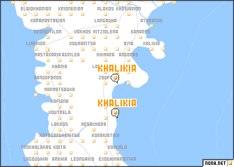 map of Khalíkia