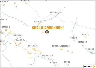 map of Khalīlābād Khākī