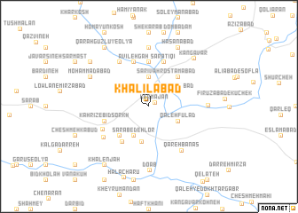 map of Khalīlābād