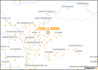 map of Khalīlābād