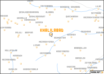 map of Khalīlābād