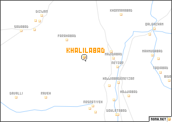 map of Khalīlābād