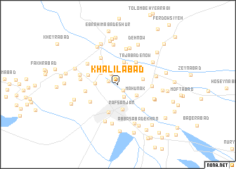 map of Khalīlābād