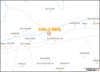 map of Khalīlābād
