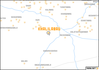 map of Khalīlābād