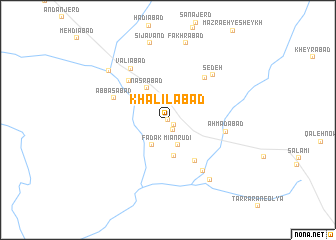 map of Khalīlābād