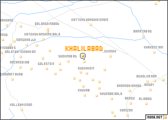 map of Khalīlābād