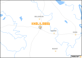 map of Khalīlābād