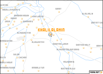 map of Khalīl al Amīn